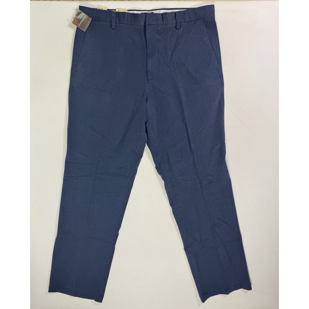 Dockers Men's 36x34 (37x34) Blue Classic Fit Plush Twill Pants NWT Flap Pockets
